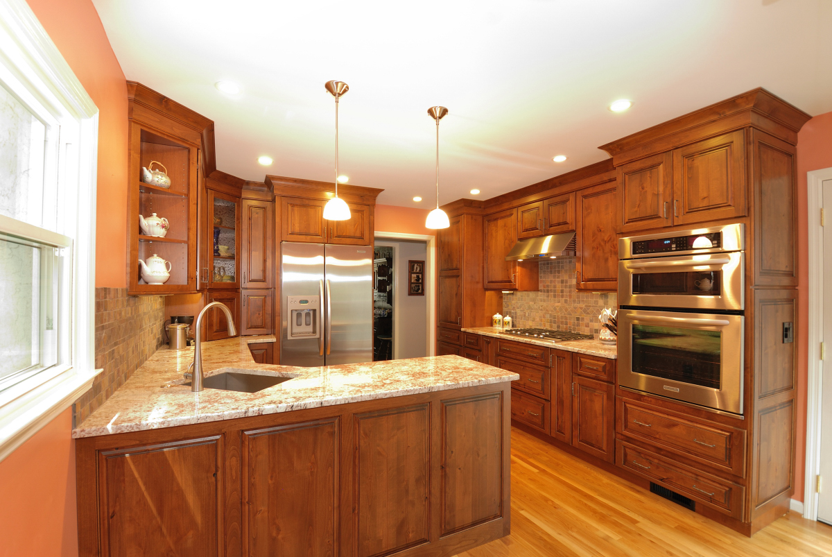 recessed lighting placement in a kitchen