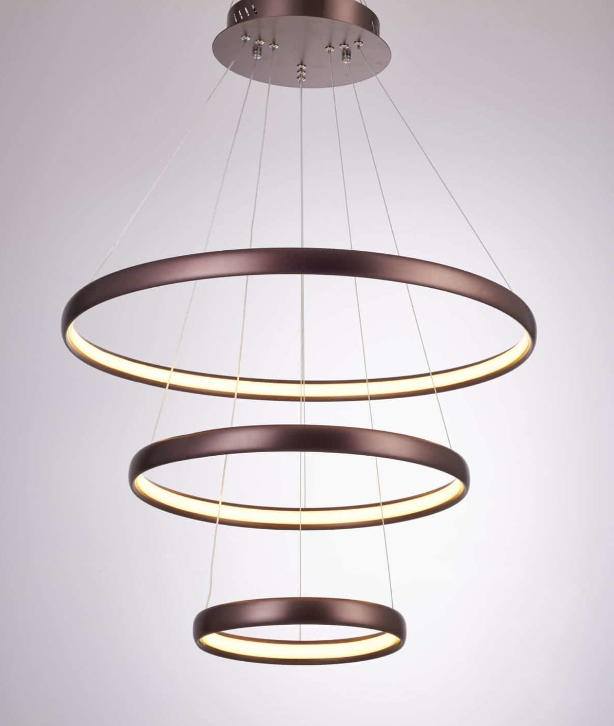 UNITARY Modern LED Acrylic Pendant Lighting With 3 Rings Max 33W Chrom –  unitarylighting